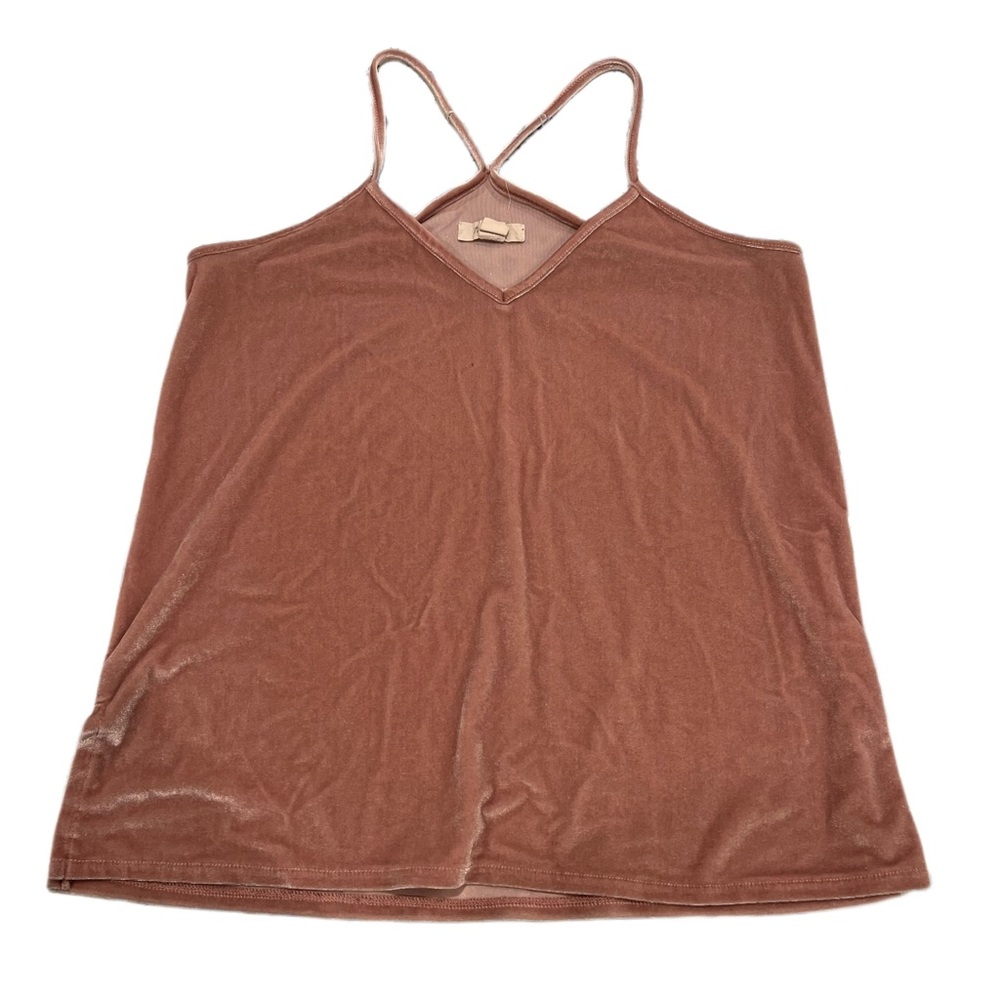 Madewell Mauve Pink Racerback Velvet Tank Top